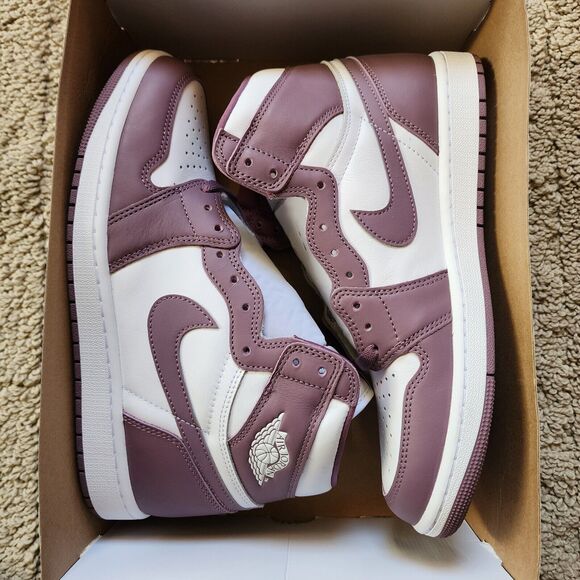 Air Jordan 1 Retro OG High Mauve Brand New Sz 10 - Picture 9 of 10